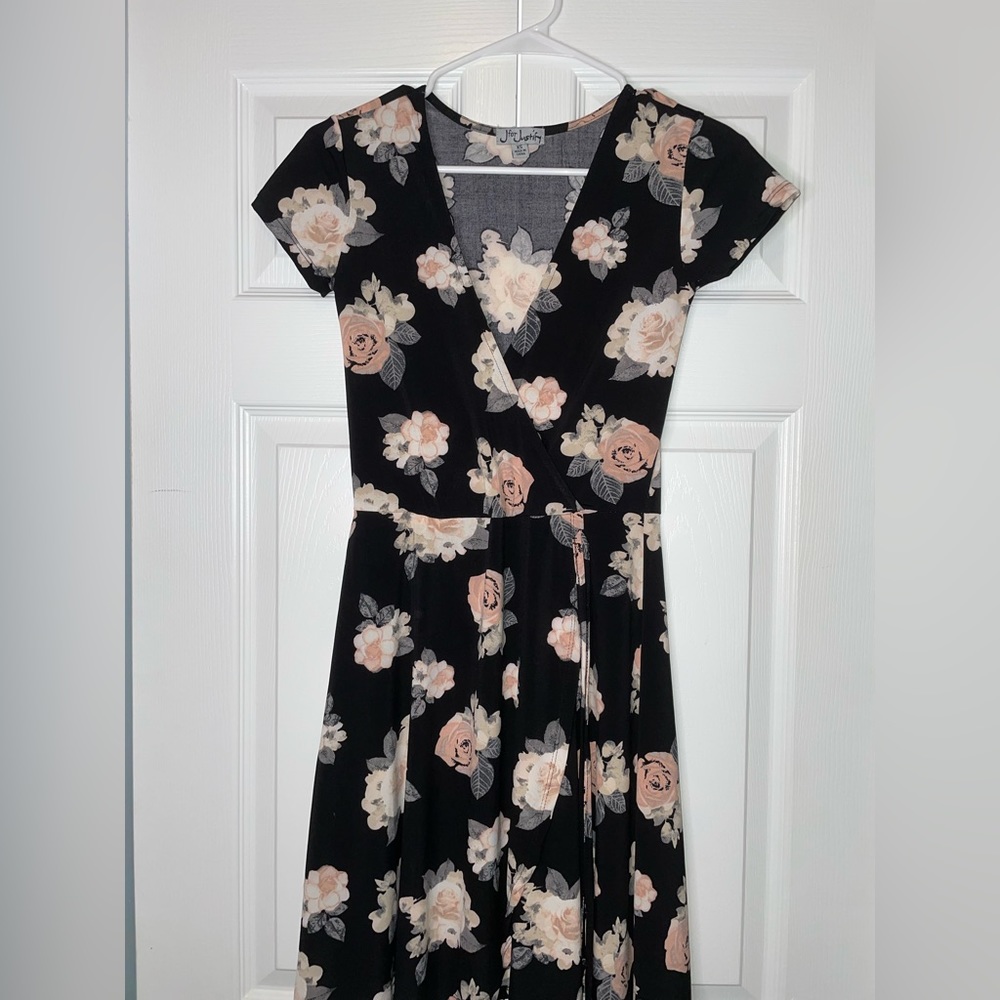 Black Floral dress Size XS